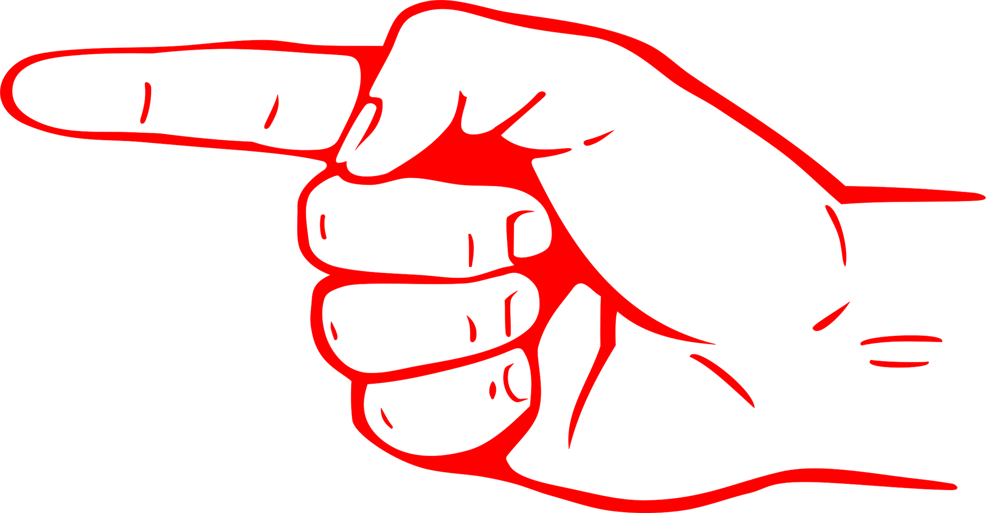 pointing finger image (pointing left)