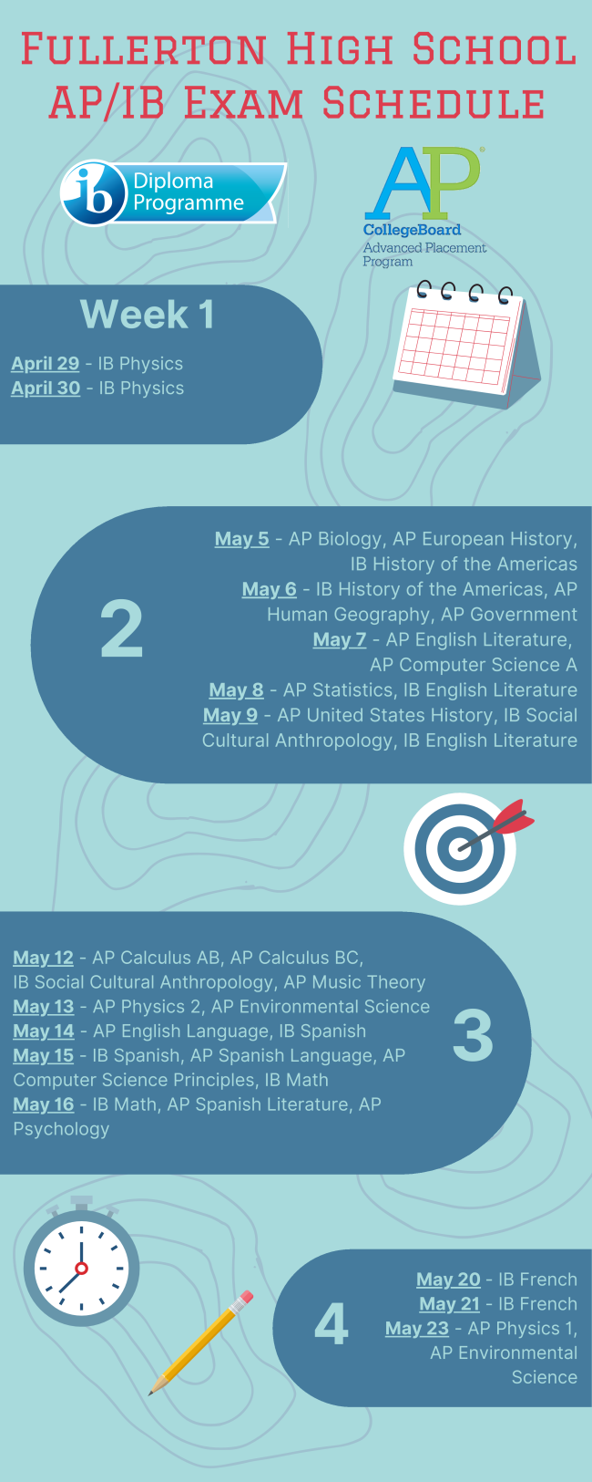 AP & IB Exam Schedule