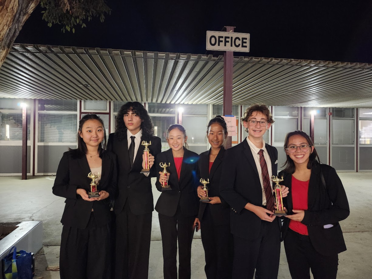 Speech & Debate students at Claremont invitational
